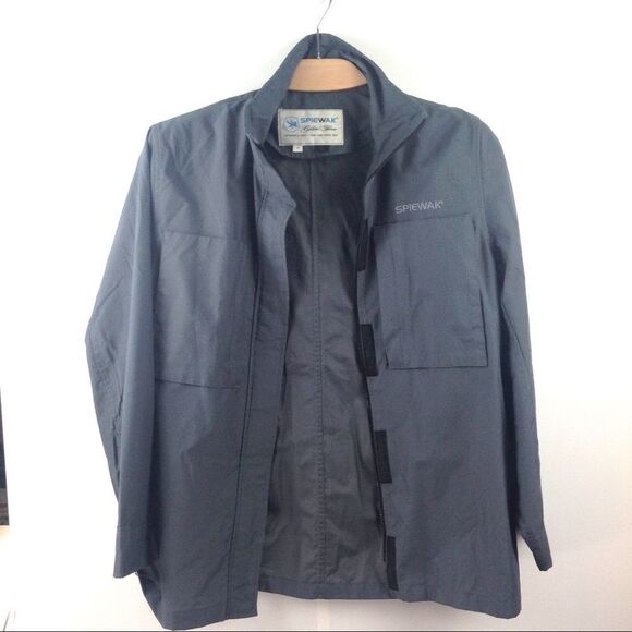 Spiewak New York Slate Blue Windbreaker Shacket Size M - Picture 5 of 9